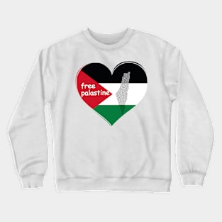 Free Palestine Crewneck Sweatshirt